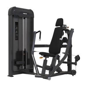 VERVE Pin Loaded Converging Chest Press (Black) - Makoto Series